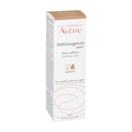 Zdjęcie produktu - 0 AVENE ANTIROUGEURS UNIFY Pielęgnujący krem wyr&oacute;wnujący koloryt SPF30, 40ml