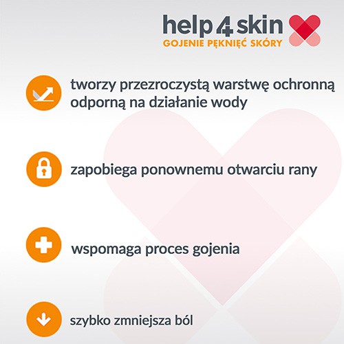 Zdjęcie produktu - 2 Help4Skin gojenie pęknięć sk&oacute;ry, Plaster w żelu, 7 ml