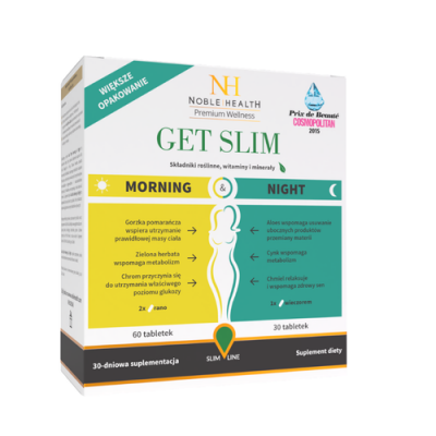 Zdjęcie produktu - 0 NOBLE HEALTH Get Slim Morning & Night, 90 tabl. 