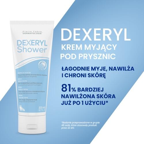 Miniaturka artykułu - #0 DEXERYL SHOWER Krem myjący, 200ml