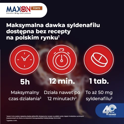 #1 – Maxon Forte 0,05g tabl powlekane, 2 tabl.