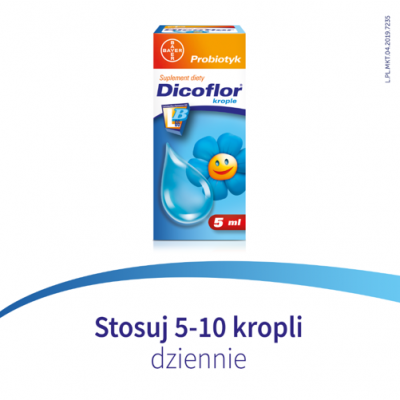 Miniaturka artykułu - #1 DICOFLOR krople dla niemowląt i dzieci, 5ml
