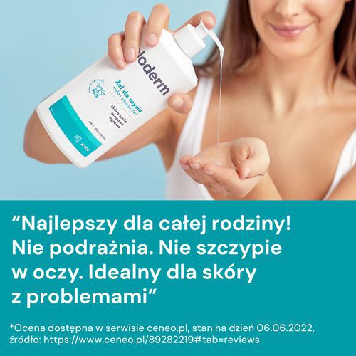 Zdjęcie produktu - 4 ELODERM Żel do mycia ciała i włos&oacute;w 2w1, 400ml