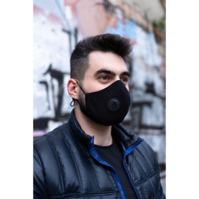 Zdjęcie produktu - 2 Maska Bawełniana Olmed czarna +1 filtr