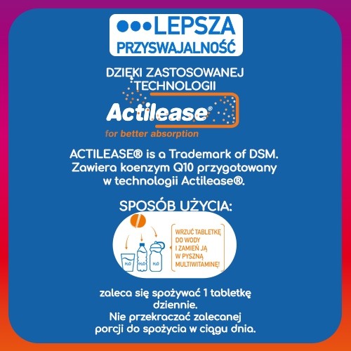 Zdjęcie produktu - 3 Plusssz 100% Multiwitamina +Żeń-Szeń, 20 tabletek musujących 