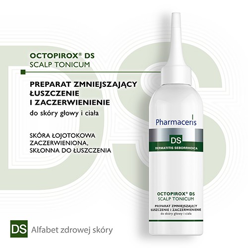 Miniaturka artykułu - #0  PHARMACERIS DS OCTOPIROX SCALP TONICUM preparat zmniejszający łuszczenie i zaczerwienienie dla sk&oacute;ry głowy oraz ciała, 100ml