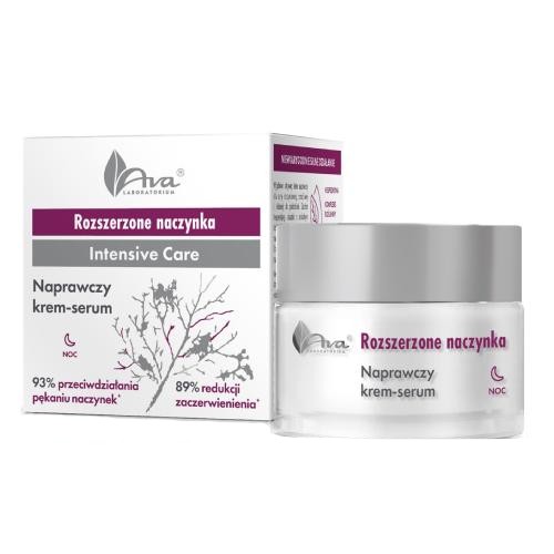 Miniaturka artykułu - #0 AVA ROZSZERZONE NACZYNKA Naprawczy krem-serum na noc, 50ml