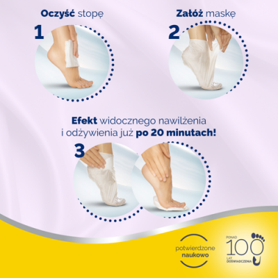 Zdjęcie produktu - 2 SCHOLL PEDI MASK Odżywcza maska z olejkiem lawendowym, 1para
