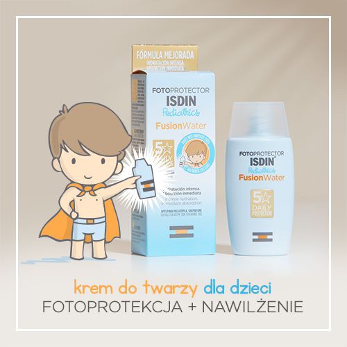 Miniaturka artykułu - #0 ISDIN Fotoprotector krem ​​przeciwsłoneczny FusionWater Pediatrics SPF 50, 50ml