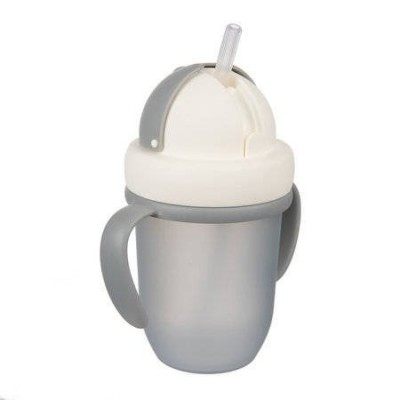 Miniaturka artykułu - #0 CANPOL BABIES Kubek ze składaną rurką 9m+ szary 210ml, 1szt. 56/522