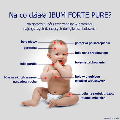 #2 – Ibum Forte Pure Zawiesina dla dzieci na b&oacute;l, gorączkę i stan zapalny, 100 g