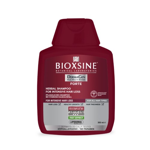 Zdjęcie produktu - 0 BIOXSINE DermaGen Forte Szampon na intensywne wypadanie włos&oacute;w, 300ml