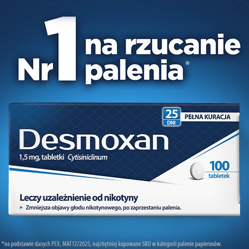 Miniaturka artykułu - #0 Desmoxan 1,5 mg, 100 tabletek