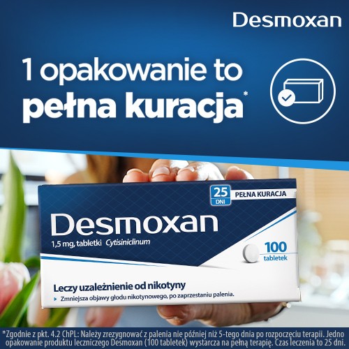 Miniaturka artykułu - #1 Desmoxan 1,5 mg, 100 tabletek