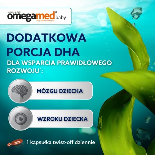 Zdjęcie produktu - 2 Omegamed Baby, 30 kaps. twist off
