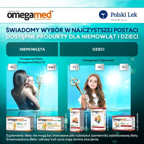 Zdjęcie produktu - 4 Omegamed Baby, 30 kaps. twist off