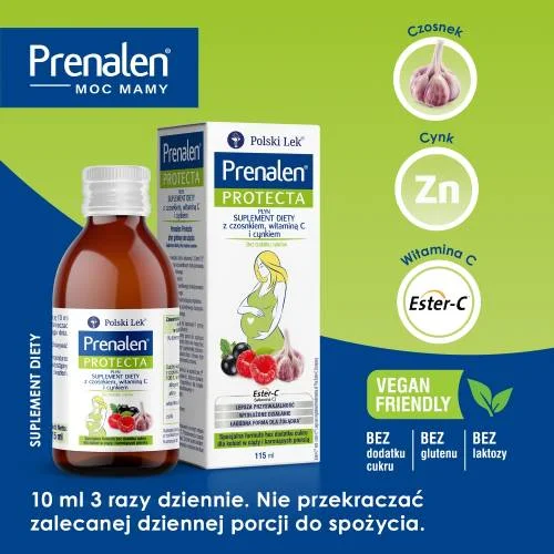 #2 – PRENALEN Syrop przy przeziębieniu bez cukr&oacute;w - suplement diety dla kobiet w ciąży, 115ml.
