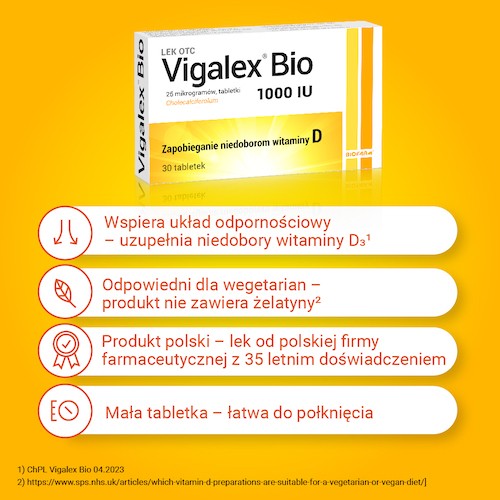 Zdjęcie produktu - 2 BIOFARM Vigalex Bio, 30 tabletek