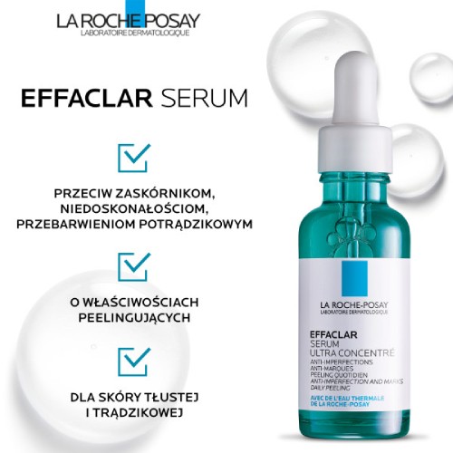 Miniaturka artykułu - #0 La Roche-Posay Effaclar Skoncentrowane Serum do twarzy, 30 ml