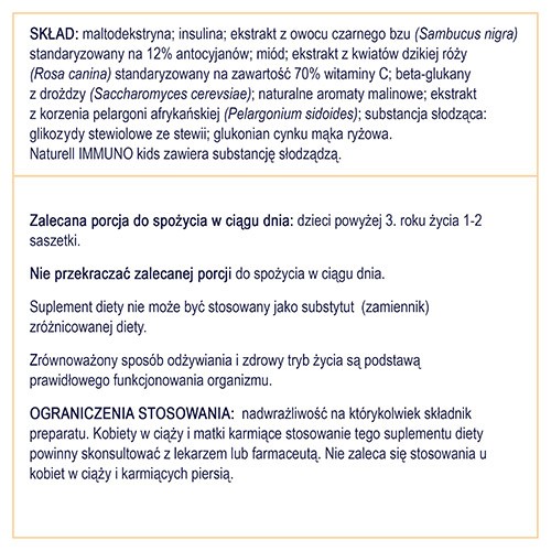 Zdjęcie produktu - 4 Naturell Immuno Kids, 10 saszetek