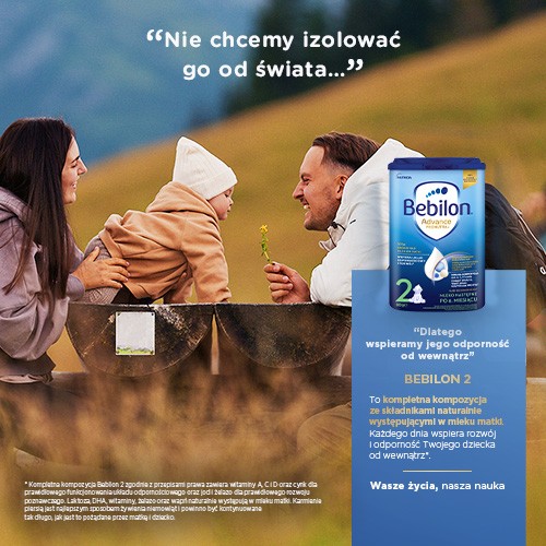 Miniaturka artykułu - #0 Bebilon 2 Pronutra+ Mleko następne w proszku dla niemowląt po 6. miesiącu, 800g