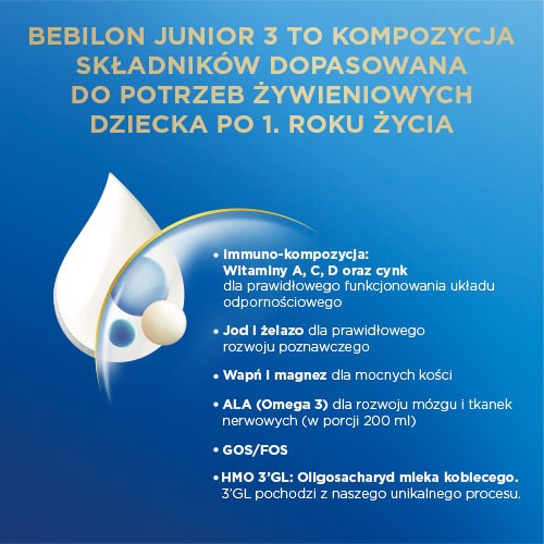 Miniaturka artykułu - #1 Bebilon 3 Pronutra Junior Formuła na bazie mleka po 1. roku życia, 800 g
