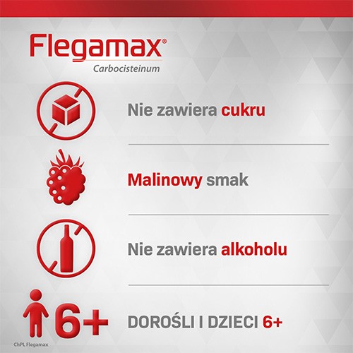 Zdjęcie produktu - 3 Flegamax roztw&oacute;r doustny 50mg/ml, 200ml
