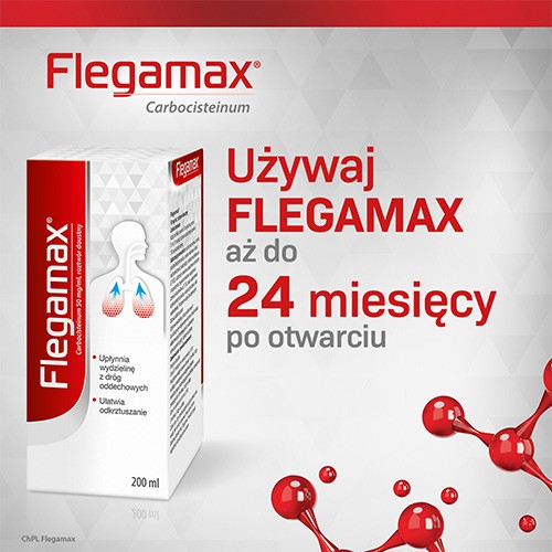 Zdjęcie produktu - 5 Flegamax roztw&oacute;r doustny 50mg/ml, 200ml