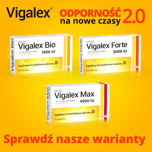 Zdjęcie produktu - 3 BIOFARM Vigalex Bio, 90 tabletek niedob&oacute;r witaminy D