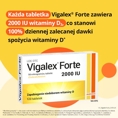 Zdjęcie produktu - 2 BIOFARM Vigalex Forte, 120 tabletek