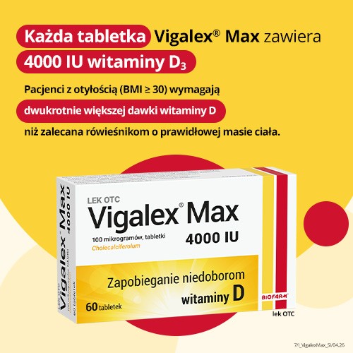 Zdjęcie produktu - 2 BIOFARM Vigalex Max 4000 j.m., 60 tabletek