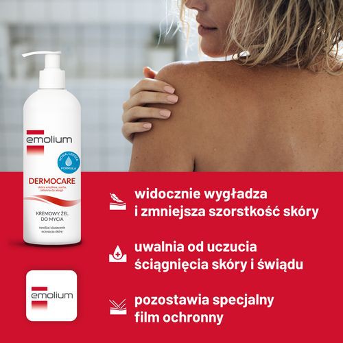 Miniaturka artykułu - #1 EMOLIUM Dermocare Kremowy Żel do mycia Nowa formuła, 400ml