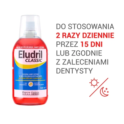 #0 – ELUDRIL CLASSIC Płyn do płukania jamy ustnej, 500ml