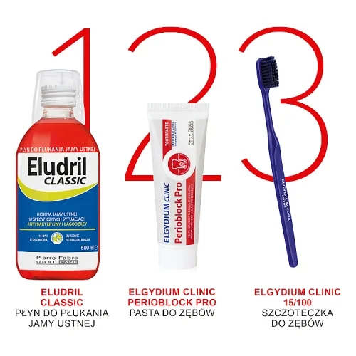 #2 – ELUDRIL CLASSIC Płyn do płukania jamy ustnej, 500ml