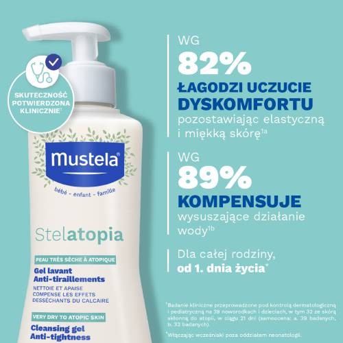 Miniaturka artykułu - #0 MUSTELA STELATOPIA Żel do mycia, 500 ml