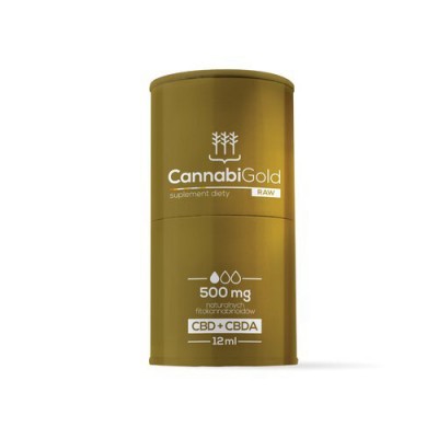 Miniaturka artykułu - #0 CannabiGold Raw 500 Olej, 12 ml