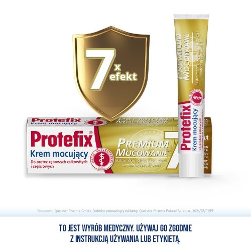 Miniaturka artykułu - #1 Protefix Krem mocujący Premium Mocowanie, 47g
