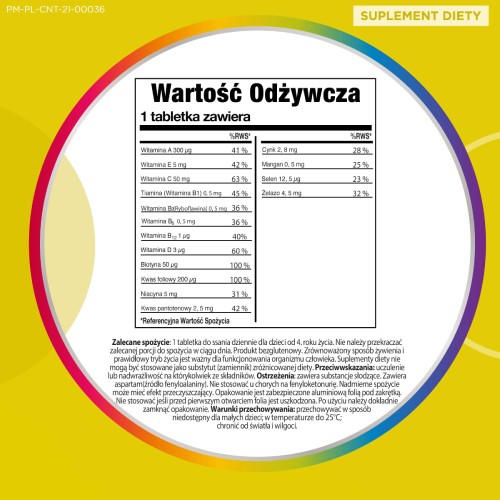 Zdjęcie produktu - 3 Centrum Junior, 30 tabl. do ssania