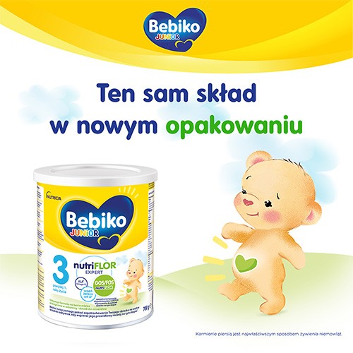 Miniaturka artykułu - #0 Bebiko Junior 3 Odżywcza formuła na bazie mleka dla dzieci powyżej 1. roku życia, 700g