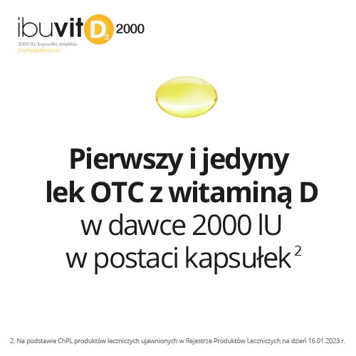 Miniaturka artykułu - #0 Ibuvit D3 2000 IU, 60 kaps.