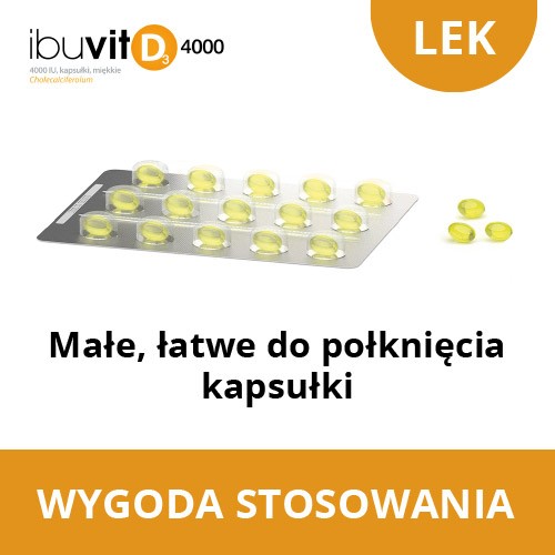 Zdjęcie produktu - 2 Ibuvit D3 4000 IU, 60 kapsułek