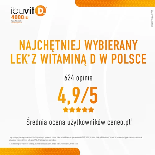 #3 – Ibuvit D3 4000 IU, 60 kapsułek