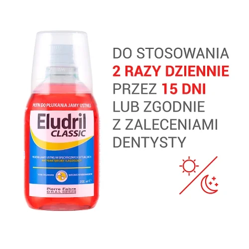 #1 – ELUDRIL CLASSIC Płyn do płukania jamy ustnej, 200ml
