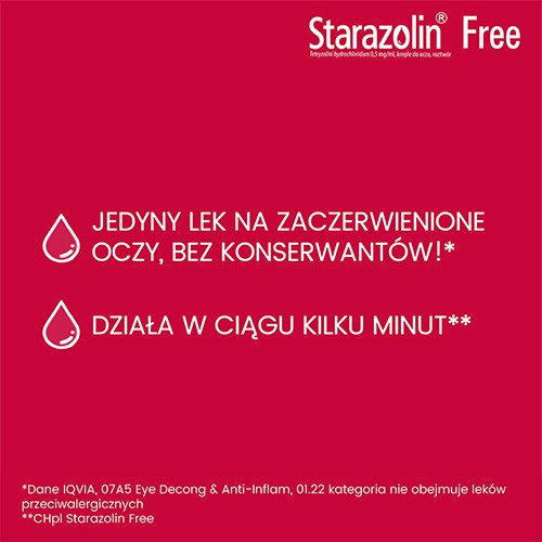 Zdjęcie produktu - 0 Starazolin Free Krople do oczu, 10ml