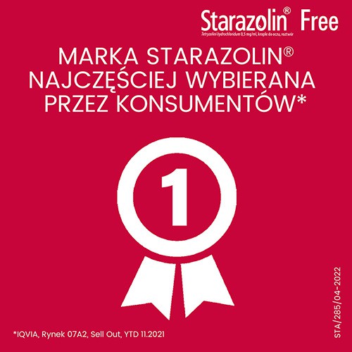 Zdjęcie produktu - 3 Starazolin Free Krople do oczu, 10ml