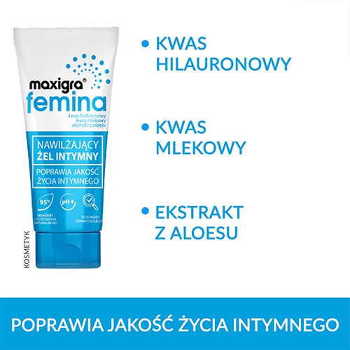 Miniaturka artykułu - #0 MAXIGRA FEMINA Nawilżający żel intymny, 75ml