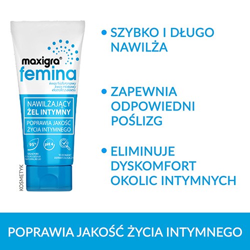 Miniaturka artykułu - #1 MAXIGRA FEMINA Nawilżający żel intymny, 75ml