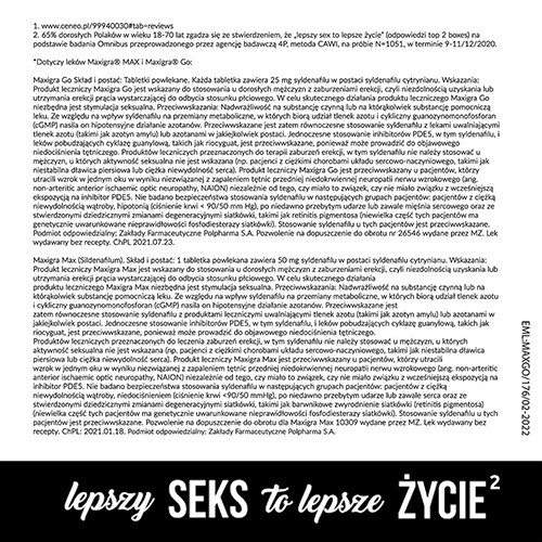 Zdjęcie produktu - 6 MAXIGRA FEMINA Nawilżający żel intymny, 75ml
