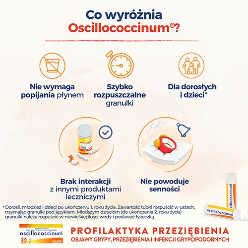Zdjęcie produktu - 2 Oscillococcinum, 6 dawek