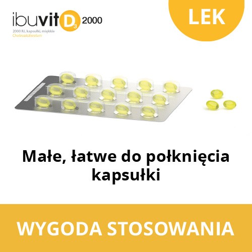 Zdjęcie produktu - 2 Ibuvit D3 2000iu, 30 kaps. miękkie